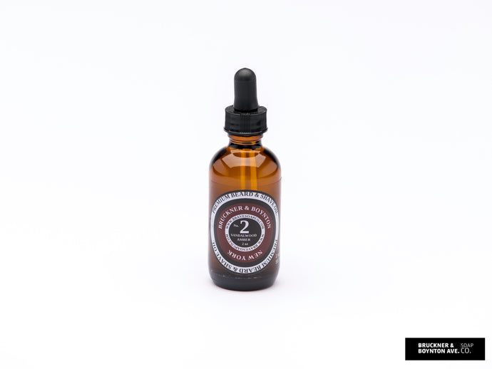 Premium Beard & Shave Oil - #2 Sandalwood Amber